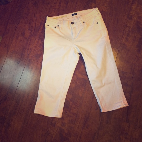 J. Crew- Matchstick White Cropped Jeans. Size 26 - Picture 2 of 5